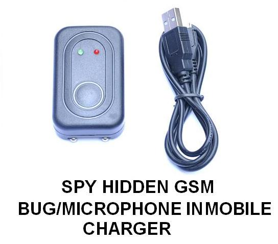 Spy Hidden GSM Bug Microphone In Mobile Phone Charger